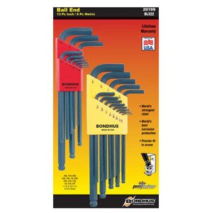 BONDHUS 20199 DoublePack 10999+10937 set imbusových metrických a palcových klíčů