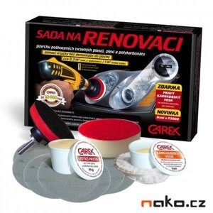 CAREX sada na renovaci povrchu tvrzených plastů, plexi a polykarbonátu