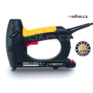 POWERPLUS POWX13700 elektrická sponkovačka a hřebíkovačka
