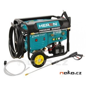 HERON 8896350 vysokotlaký motorový čistič s dálkovým ovládáním a startem, benzínová myčka