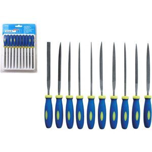 EXTOL CRAFT 8801 pilníky jehlové s plastovou rukojetí, 10ks 150mm