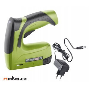 EXTOL CRAFT 402901 aku sponkovačka a hřebíkovačka, 4V LiIon 1,3Ah, USB
