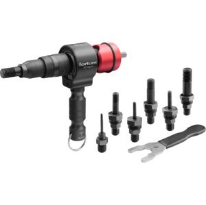 FORTUM 4770664 nástavec nýtovací na vrtačku T, pro nýtovací matice M3-M12, CrMoV