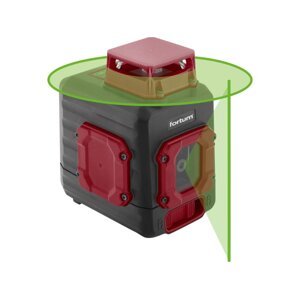 FORTUM 4780209 laser zelený liniový, křížový samonivelační