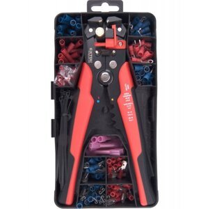 EXTOL PREMIUM 8831126 kleště odizolovací a lisovací + koncovky, sada 231ks