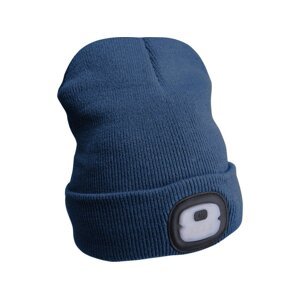EXTOL LIGHT 43456 čepice s čelovkou 4x25lm nabíjecí USB, ECONOMY, TMAVĚ MODRÁ
