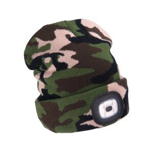 EXTOL LIGHT 43464 čepice s čelovkou 4x45lm nabíjecí USB univerzální velikost MASKÁČ