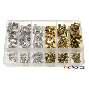 RICHMANN PC0449 sada ocelových a hliníkových maticových nýtů 300ks, M3-M10