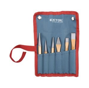 EXTOL PREMIUM 8801820 sada sekáčů, průbojníků a důlčíku 6ks