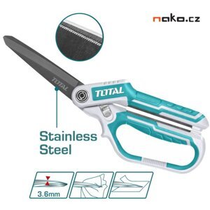 TOTAL THSCRS832558 nůžky na papír a plasty 255mm