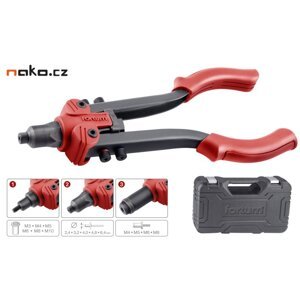 FORTUM 4770639 nýtovací kleště pákové COMBO-3F pro trhací nýty, matice a šrouby