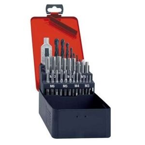 Format 7417950120 sada závitníků DIN352 HSS+vrták na předvrtání otvorů na závity M3-12