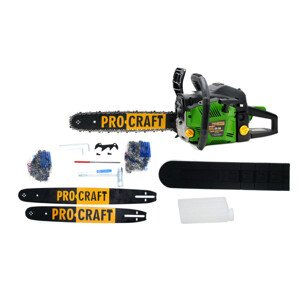 PROCRAFT GS-50/2 benzínová motorová řetězová pila 40+45cm