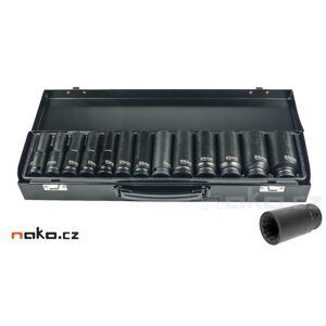 RICHMANN PC4028 sada rázových dvanáctihranných prodloužených hlavic 1/2" 10-30mm 13ks