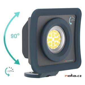SCANGRIP NOVA MINI - FOR LIFE dobíjecí LED pracovní reflektor 1000 lumenů 03.6200