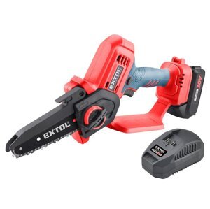 EXTOL PREMIUM 8891922 jednoruční aku řetězová pila 12cm SHARE 20V LiIon 2Ah