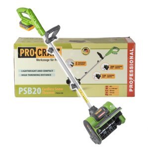 PROCRAFT PSB20 aku sněhová fréza 30cm 20V LiIon PSB20BB bez aku