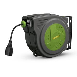 PROCRAFT EK15N prodlužovací kabel 15m v samonavíjecím bubnu na zeď 230V