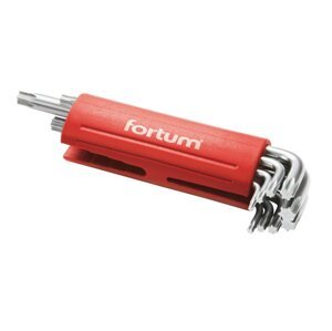 FORTUM 4710300 L-klíče TORX T 10-15-20-25-27-30-40-45-50, 9ks, S2