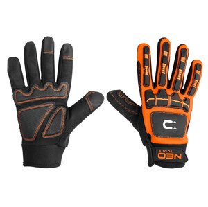 NEO TOOLS GD013 rukavice pracovní s magnetem a gelovými polštářky, dotykové 10"