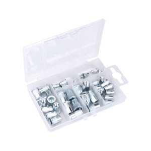 FORTUM 4770682 sada maticových nýtů ocelových 40ks mix M3-M4-M5-M6-M8