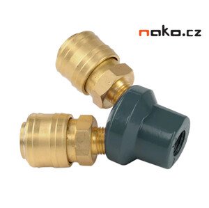 POWERPLUS POWAIR0257 rozbočka vzduchová dvojitá s rychlospojkami 1/4"