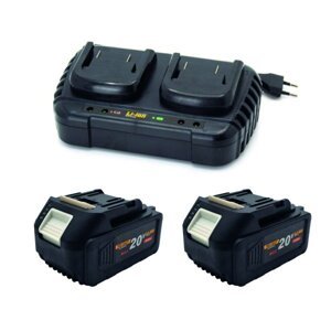 PROCRAFT S20-4/20-2 sada 2x baterie 20V 4Ah 20/4 a dvojnabíječka 20/2, ORIGINÁL