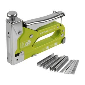 EXTOL CRAFT 9176 pistole sponkovací a hřebíkovací 4-14mm 3v1, nastavitelný úder