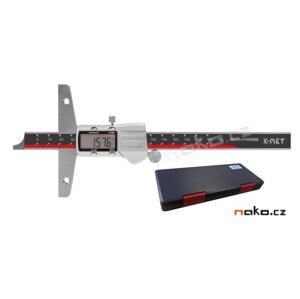 K-MET 2050-05-200 hloubkoměr digitální bez nosu 200mm, 0,01mm DIN 862