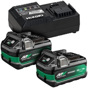 HiKOKI UC18YSL3WHZ startovací set nabíječka + 2x aku BSL36A18X LiIon 36/18V 2,5/5Ah MV