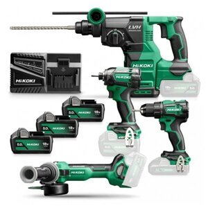 HiKOKI KC18DEWHZ sada aku nářadí 18V 3x 5Ah LiIon