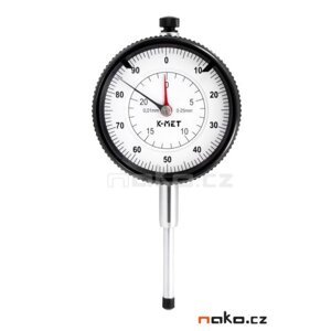 K-MET 1155-02-025 úchylkoměr číselníkový 0-25mm 60mm 0,01mm ČSN 251811, 251816