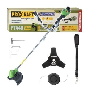 PROCRAFT PTA40 aku křovinořez 2x 20V LiIon bez baterie