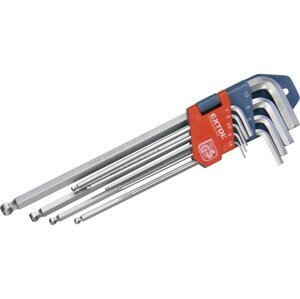 EXTOL PREMIUM 8819312 sada imbus klíčů prodloužených 9ks 1,5-10mm s kuličkou CrV