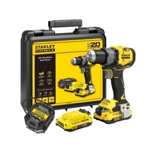 STANLEY FATMAX SFMCD725D2K aku vrtačka 2x2Ah bezuhlíková 18V LiIon V20