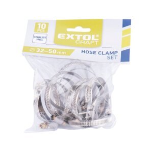 EXTOL CRAFT 70506 spony hadicové 32-50mm 10ks pro hadici 1 1/2"
