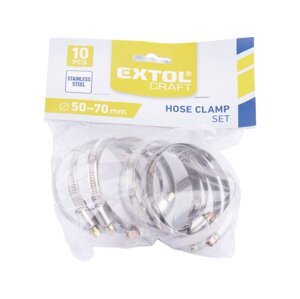 EXTOL CRAFT 70508 spony hadicové 50-70mm 10ks pro hadici 2"