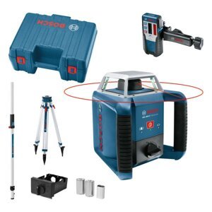 BOSCH GRL 400 H Set rotační laser se stativem, latí a přijímačem 06159940JY