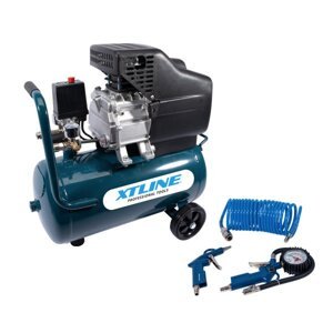 XTline XT2003SET kompresor olejový 1500 W 24 lit.+3 dilný set
