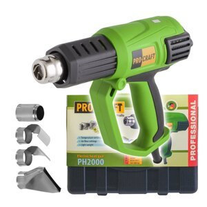 PROCRAFT PH2000 horkovzdušná pistole 50-600 °C s displejem