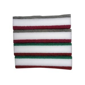 XTline XTB10000 brusná leštící houba měkká 4ks 150x100x30mm Z 80, 120, 240