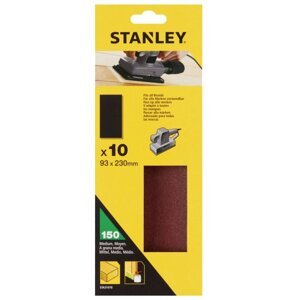 STANLEY STA31070 93x230mm K150 brusný papír, 10ks
