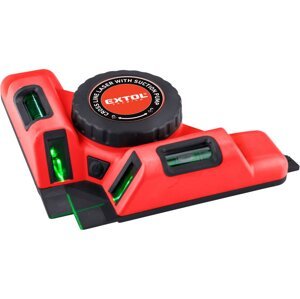 EXTOL PREMIUM 8823303 laserový úhelník 90° zelený, s elektr. přísavným modulem