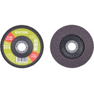 EXTOL CRAFT 903315 lamelový kotouč 125mm P100 šikmý korundový