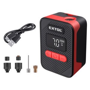 EXTOL PREMIUM 8891512 kapesní aku kompresor 10,3bar USB 8V LiIon
