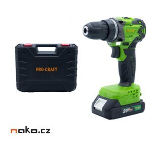 PROCRAFT PA20BL 1B aku vrtačka LiIon 20V 1x 2Ah