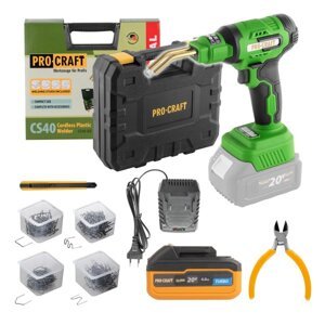 PROCRAFT SCS40 aku svářečka na plasty + baterie 20/4 Turbo a nabíječka 20/1