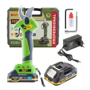 PROCRAFT ES25Li zahradní aku nůžky na větve bezuhlíkové LiIon 20V 2Ah