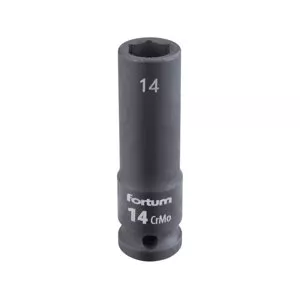 FORTUM 4703214 hlavice 1/2" nástrčná 14mm úderová průmyslová 78mm prodloužená CrMoV