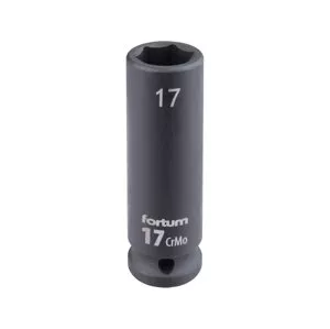 FORTUM 4703217 hlavice 1/2" nástrčná 17mm úderová průmyslová 78mm prodloužená CrMoV